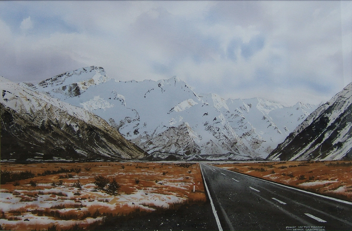 Mt. Sefton massif painting