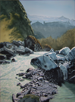 Rob Roy Glacier painting